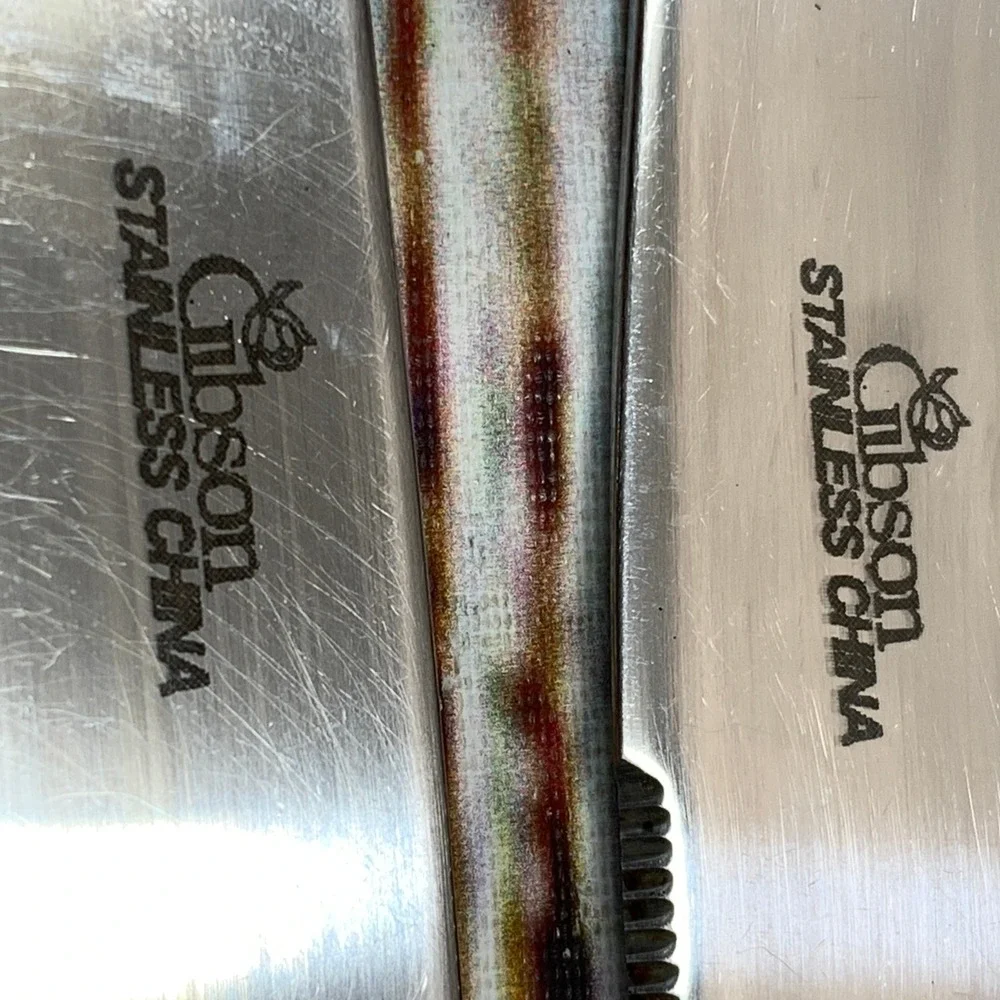Coca-Cola Gibson Stainless China Knife Set, Bottle Handle,‎ Collectible